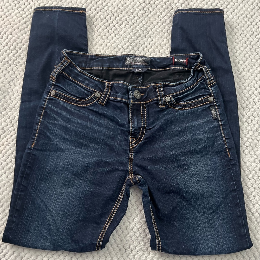 Women’s silver jeans